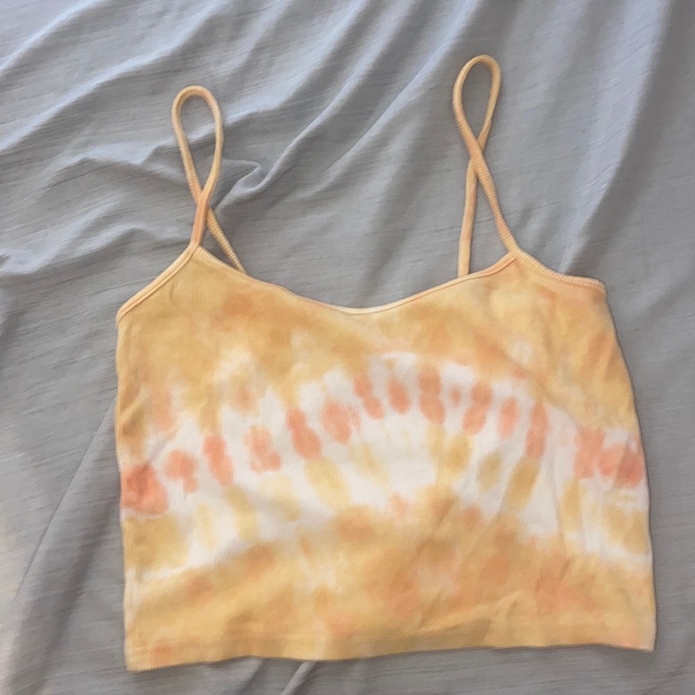 Orange Tie-Dye Pac Sun Tank Top